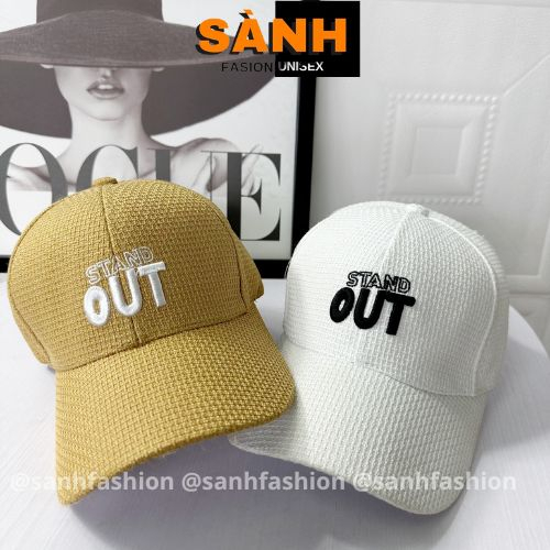 Mũ lưỡi trai thêu hình chữ OUT Stand Nón kết chất vải xốp cao cấp thời trang form unisex nam nữ_sanhfashion