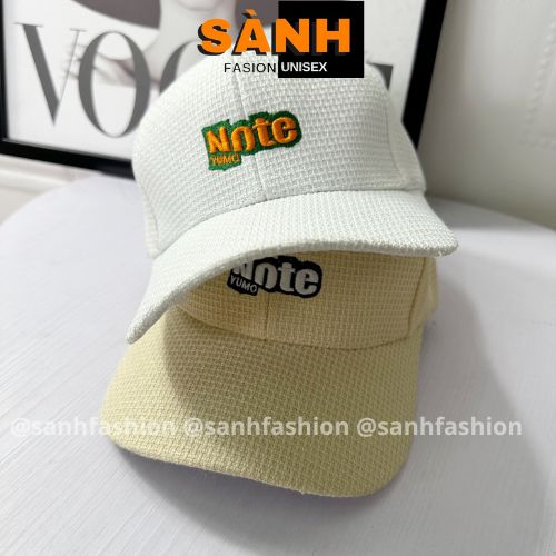 Mũ lưỡi trai thêu chữ NOTE YUMO Nón kết chất vải xốp cao cấp thời trang form unisex nam nữ_sanhfashion