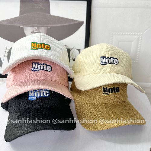 Mũ lưỡi trai thêu chữ NOTE YUMO Nón kết chất vải xốp cao cấp thời trang form unisex nam nữ_sanhfashion