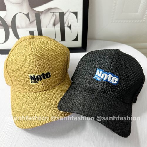 Mũ lưỡi trai thêu chữ NOTE YUMO Nón kết chất vải xốp cao cấp thời trang form unisex nam nữ_sanhfashion