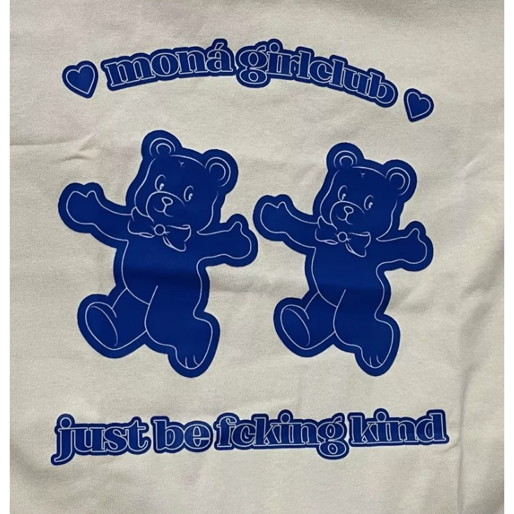 Áo thun baby tee MONÁ - GUMMY KEM hoạ tiết gấu StyleGenZ