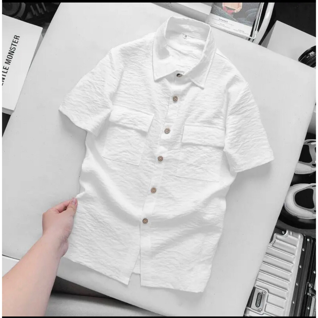 Quần áo nam cộc tay mùa hè vải đũi siêu đẹp BH35