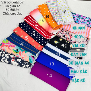 Vải Bơi , vải may đồ bơi,  Bikini Hàn Quốc_Vải có độ bóng  Dày dặn