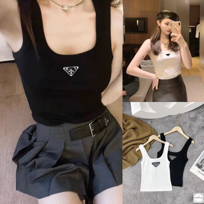 Áo Ống Cúp Mút Thắt Nịt Khoen Vuông Croptop Rút Eo