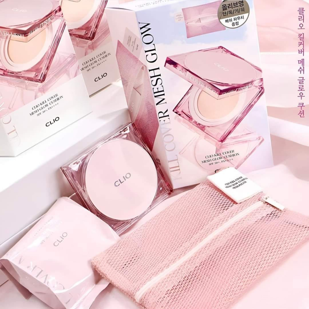 Phấn Nước Che Phủ Căng Mướt Da CLIO Kill Cover Mesh Glow Cushion SPF50