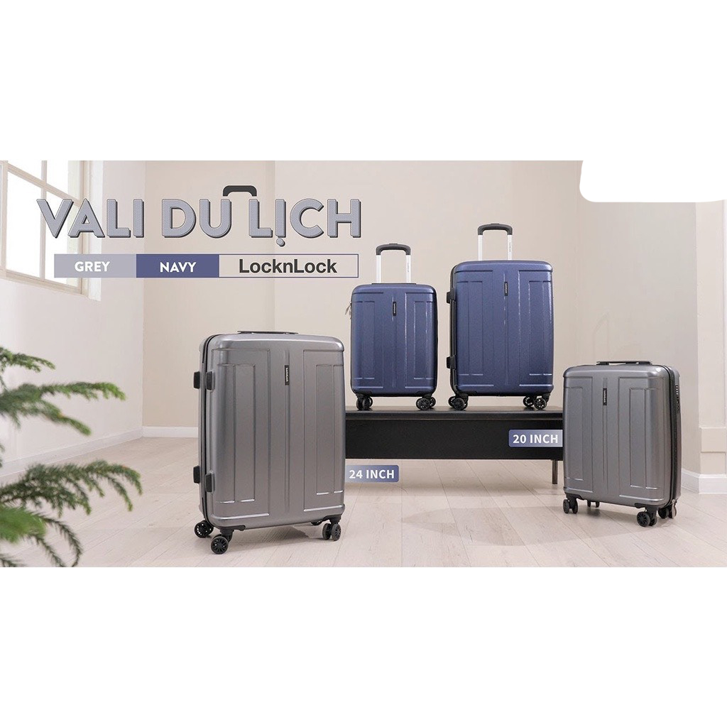 🌺  VALI LOCnLOCK LTZ619, 20INCH, LTZ620 24INCH - MÀU NAVY & GRAY - CHÍNH HÃNG