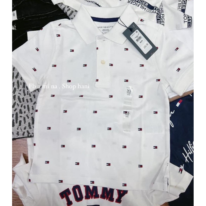 Áo polo Tom my logo nhí