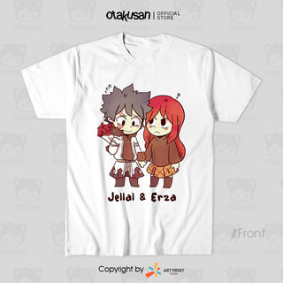 Áo thun Fairy Tail Jella & Erza Chibi Kawaii ngắn tay