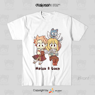 Áo thun Fairy Tail Natsu & Lucy Chibi Kawaii ngắn tay