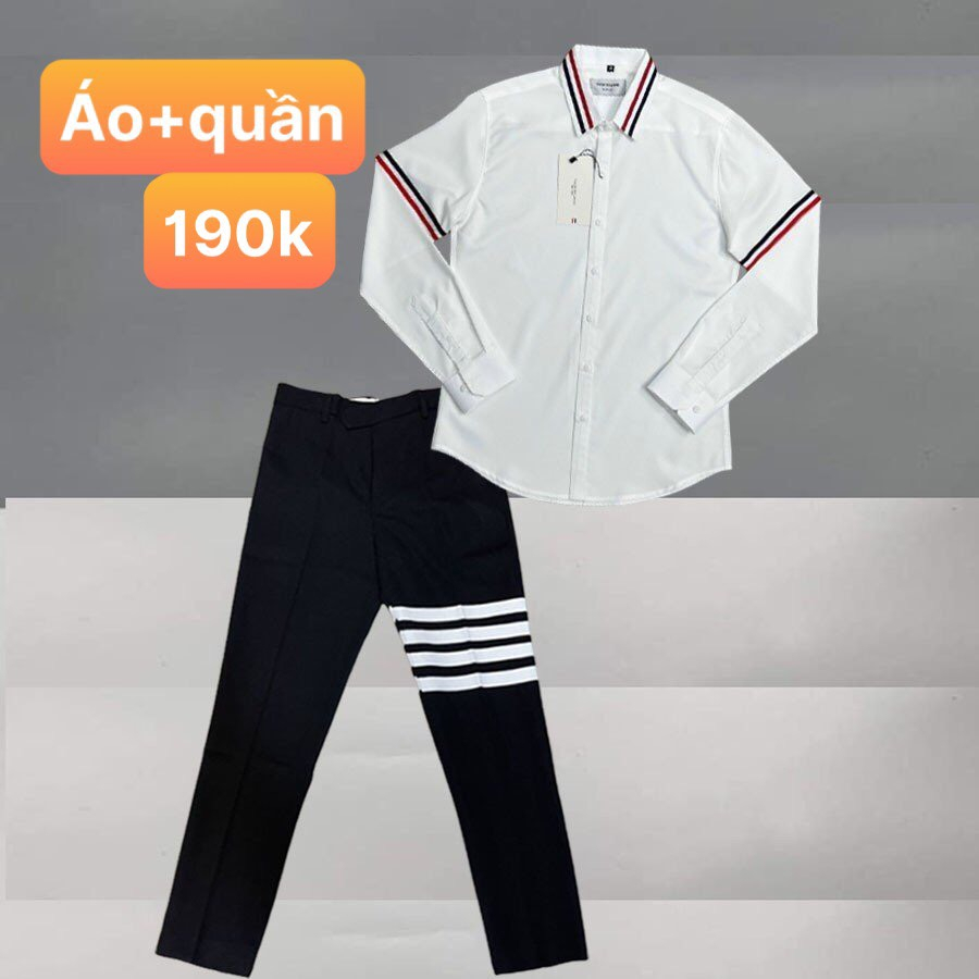 Sét quần âu+sơ mi nam cao cấp