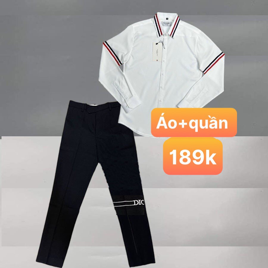 Sét quần âu+sơ mi nam cao cấp