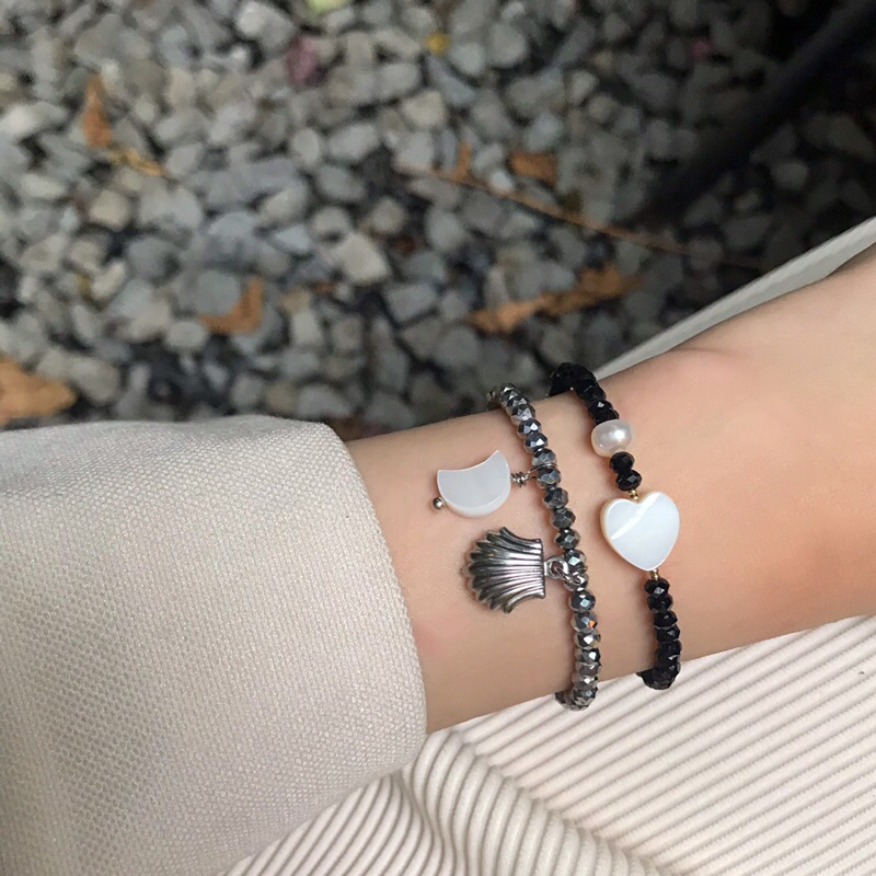 Vòng Tay Pha Lê Charm Xà Cừ Không Gỉ