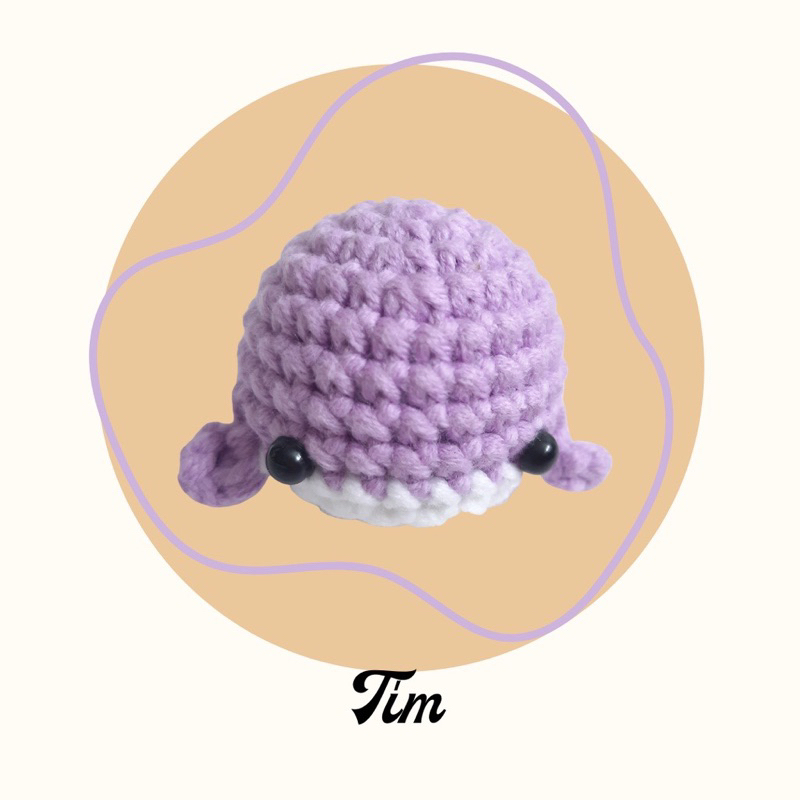 Móc khoá heo bằng len