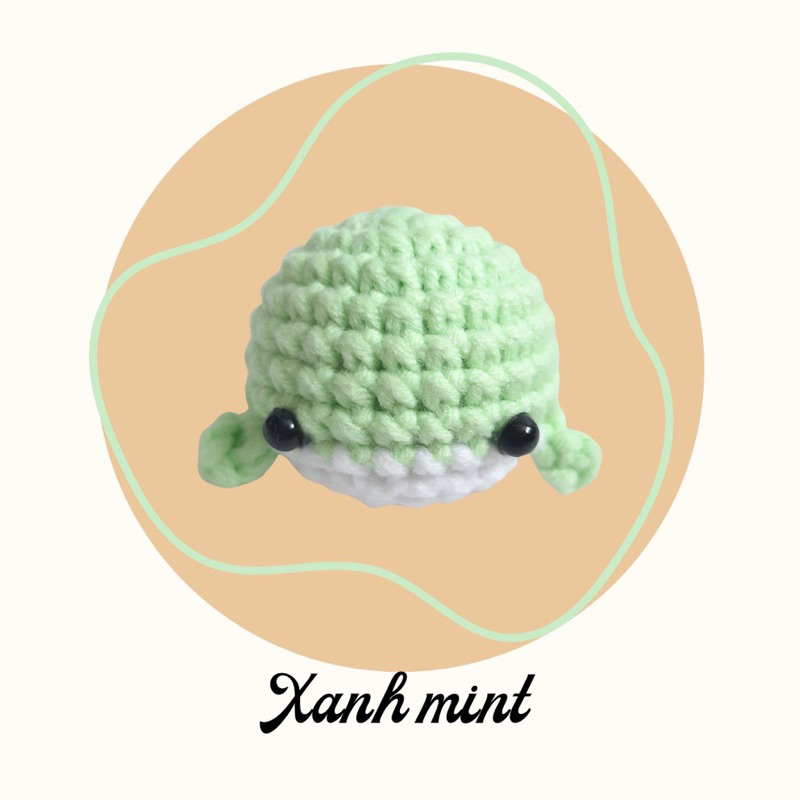 Móc khoá heo bằng len