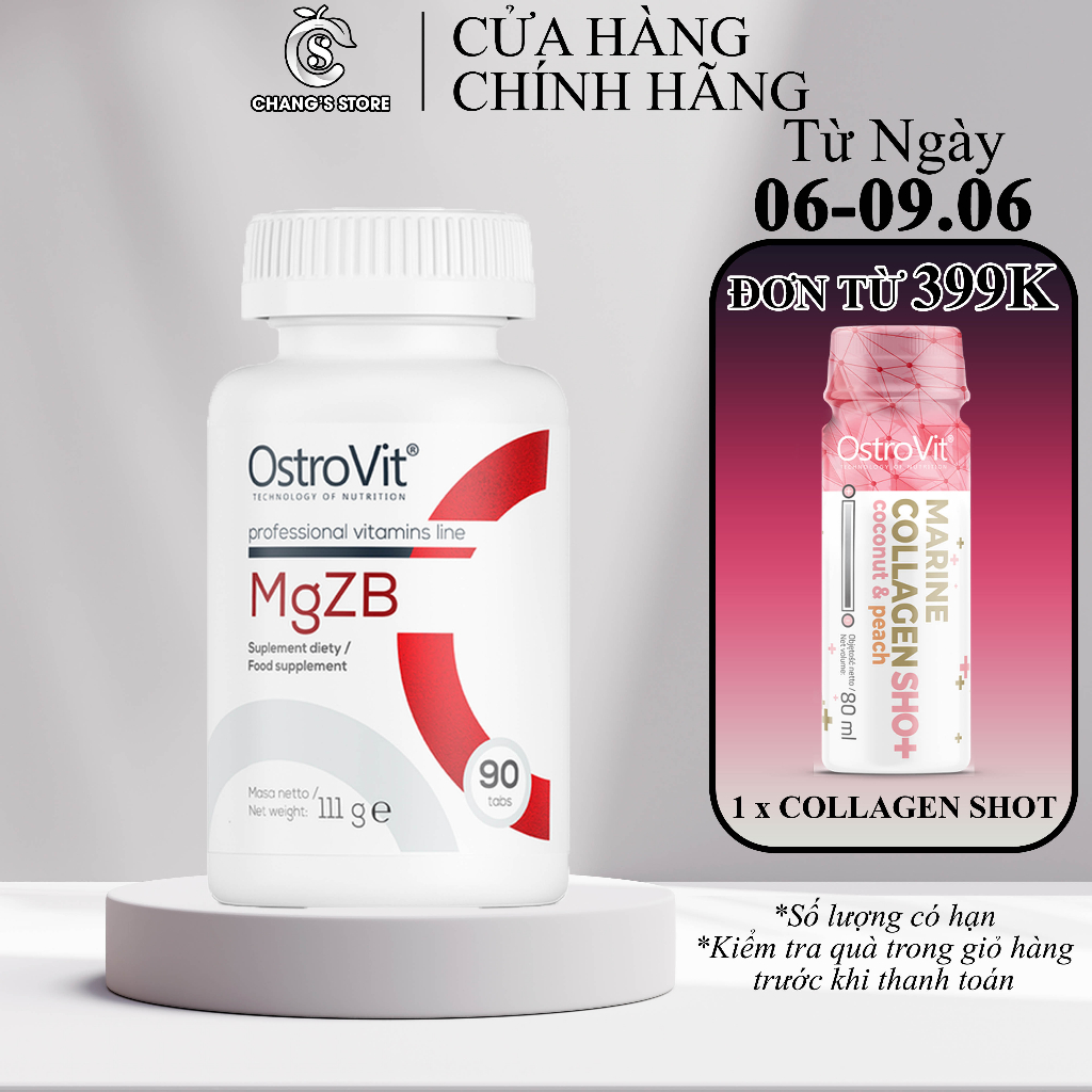 Viên Bổ Sung Tăng Test Ostrovit MgZB 90 Viên (ZMA)
