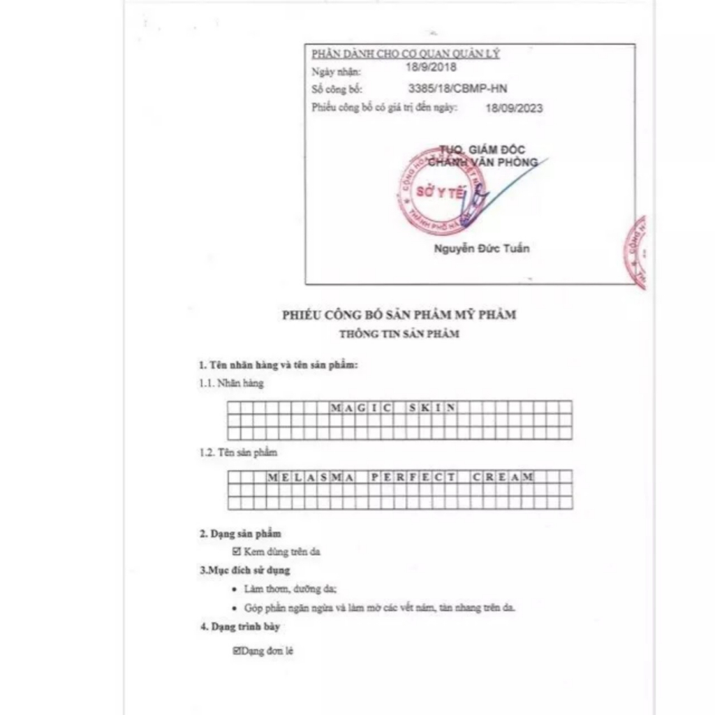 CAO NÁM CỐT THÔNG ĐỎ MAGIC SKIN