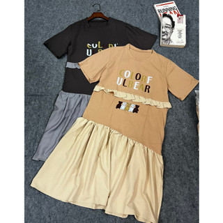 ĐẦM SUÔNG THUN COTTON QC PHỐI ĐUÔI CÁ FREESIZE FORM TO BẦU BÍ BON CHEN (ẢNH VÀ VIDEO THẬT)