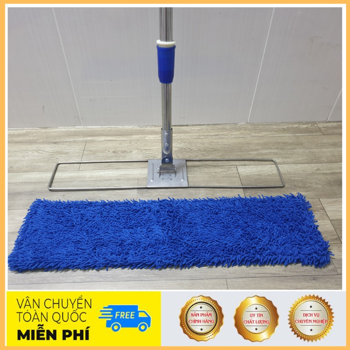 Cây lau sàn nhà công nghiệp san hô 60cm lau nhà siêu sạch cán inox tăng đưa tiện lợi bông microfiber siêu sạch thấm hút