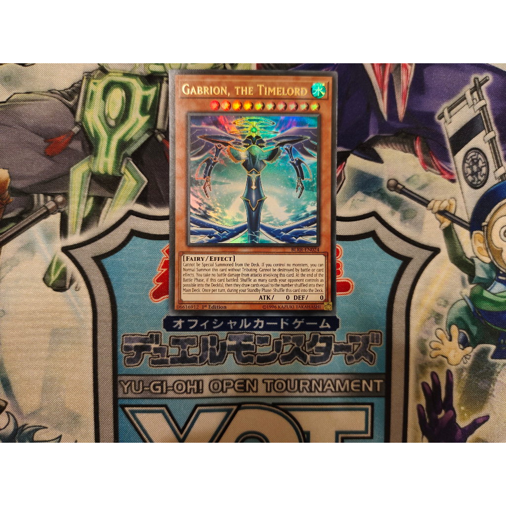 Thẻ bài Yugioh chính hãng Gabrion, the Timelord - BLRR-EN024 - Ultra Rare 1st Edition