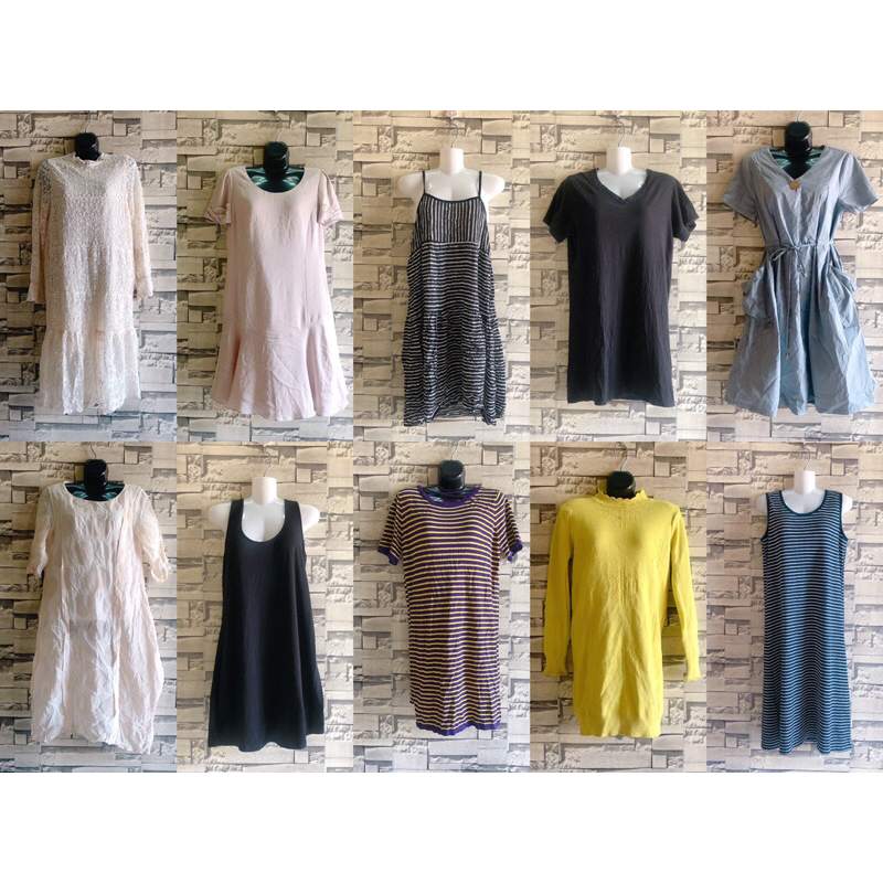 UP 3-6 HÀNG LỖI size L-XL dưới 58kg Đầm secondhand 2hand hàng đuôi