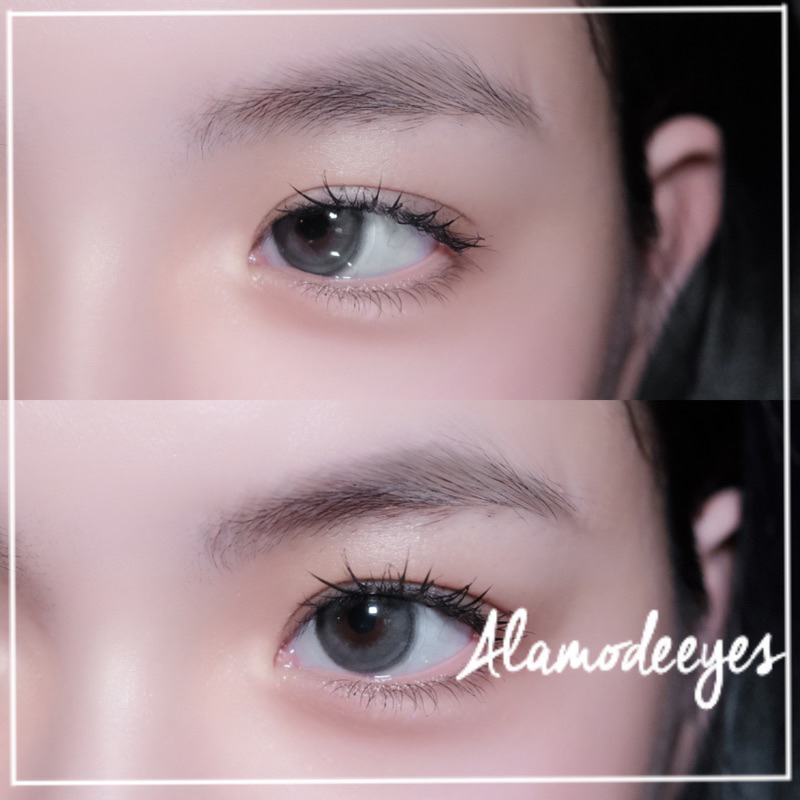 Lens xám viền tối màu tự nhiên [Full cận]