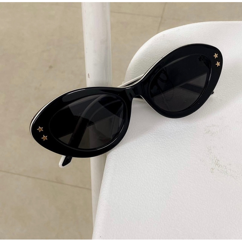 Kính râm oval CD Di.or thời thượng,kính mát dáng tròn tròng UV400