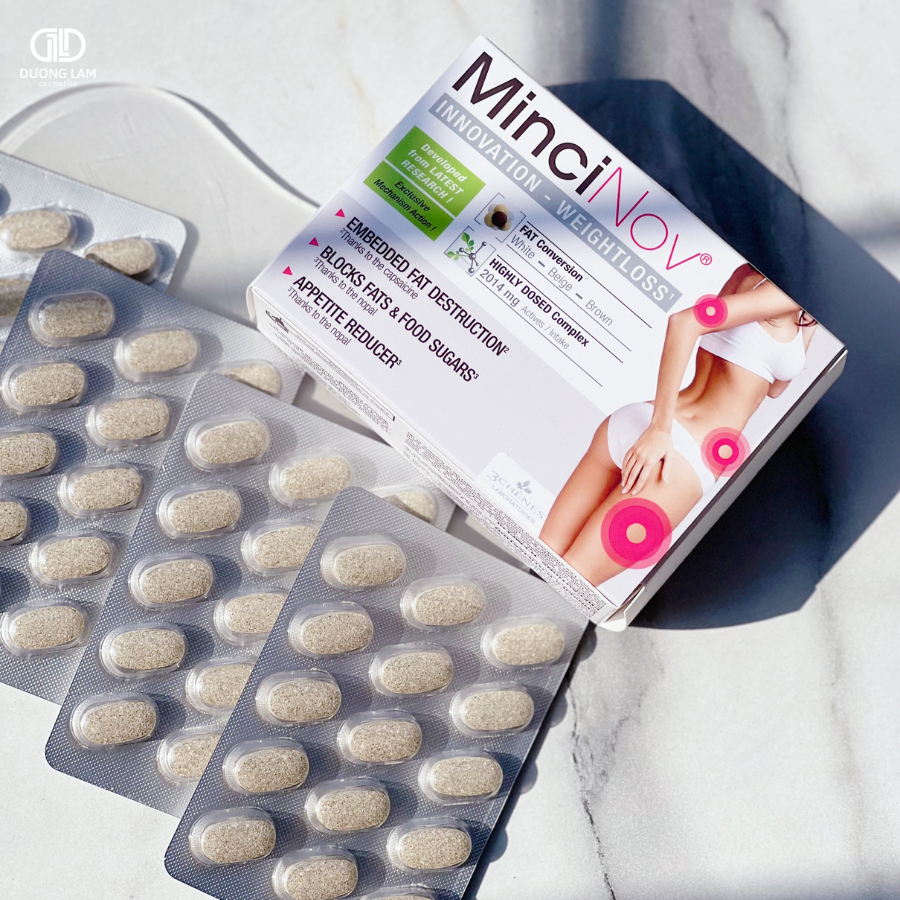 Viên giảm mỡ MinciNov - Minci Nov hộp 60 viên Pháp