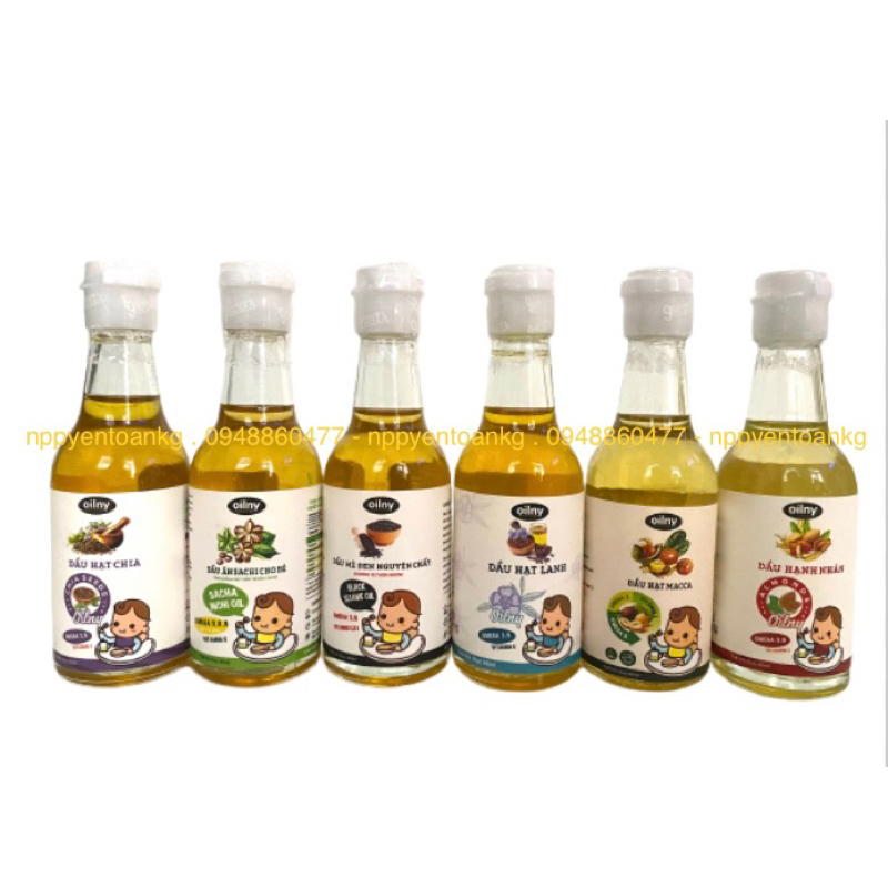 Dầu ăn dặm 9 Nghĩa cho bé từ 6 tháng chai 60ml