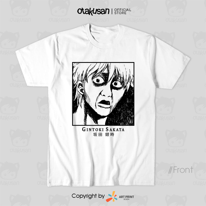 Áo thun Gintama Gintoki Sakata Face  ngắn tay