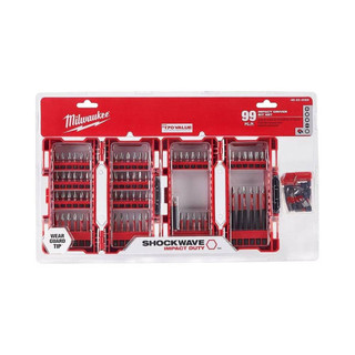 Nhập mỹ - milwaukee combo mũi khoan, vít tool shockwave impact duty alloy steel driver bit set 48-32-4088