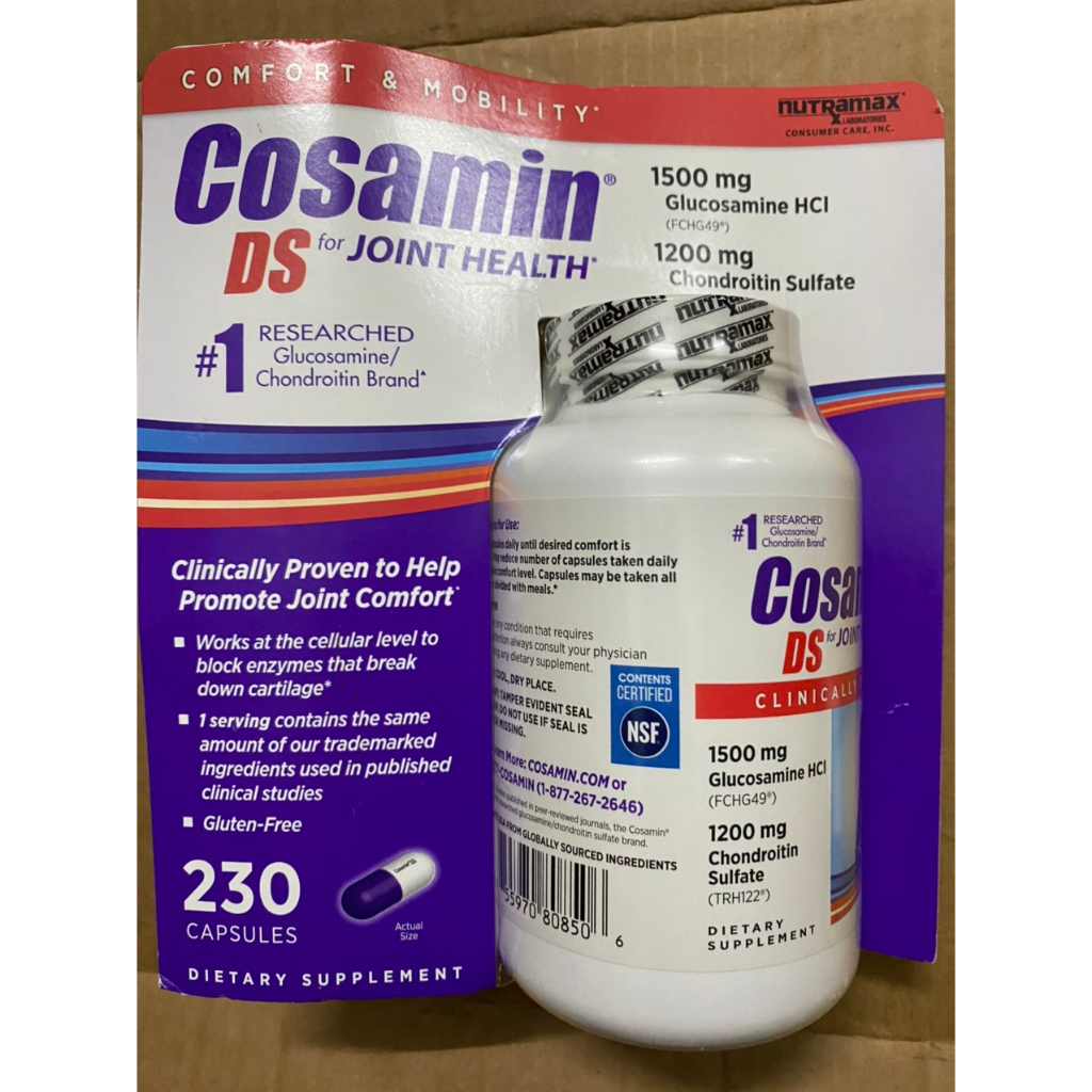 Bổ khớp cosamin 230 viên thóai hóa xương khớp glucosamin cosamin ds nutramax của Mỹ