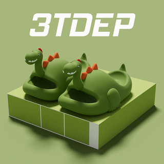 Dép quai ngang nữ 3TDEP, dép khủng long ngóc đầu đi chơi, dạo phố cực cute