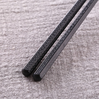 Bộ 10 Đôi Đũa Đen Melamine Chịu Nhiệt [ Đầu Tròn ]