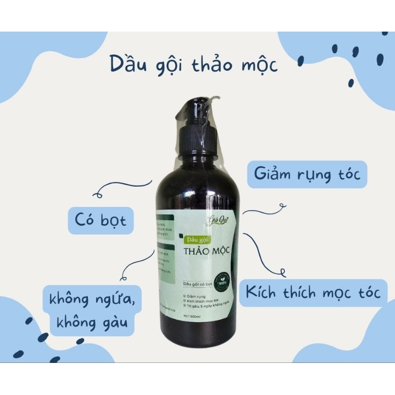 Dầu gội thảo mộc giảm rụng tóc
