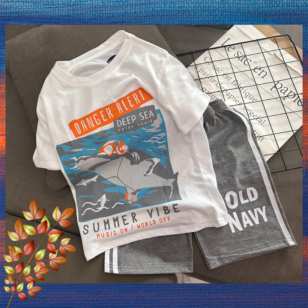 Đồ Bộ Bé Trai 12kg-38kg Thun Cotton Co Giãn 4 Chiều Mềm Mịn Mát Hút Mồ Hôi.1656