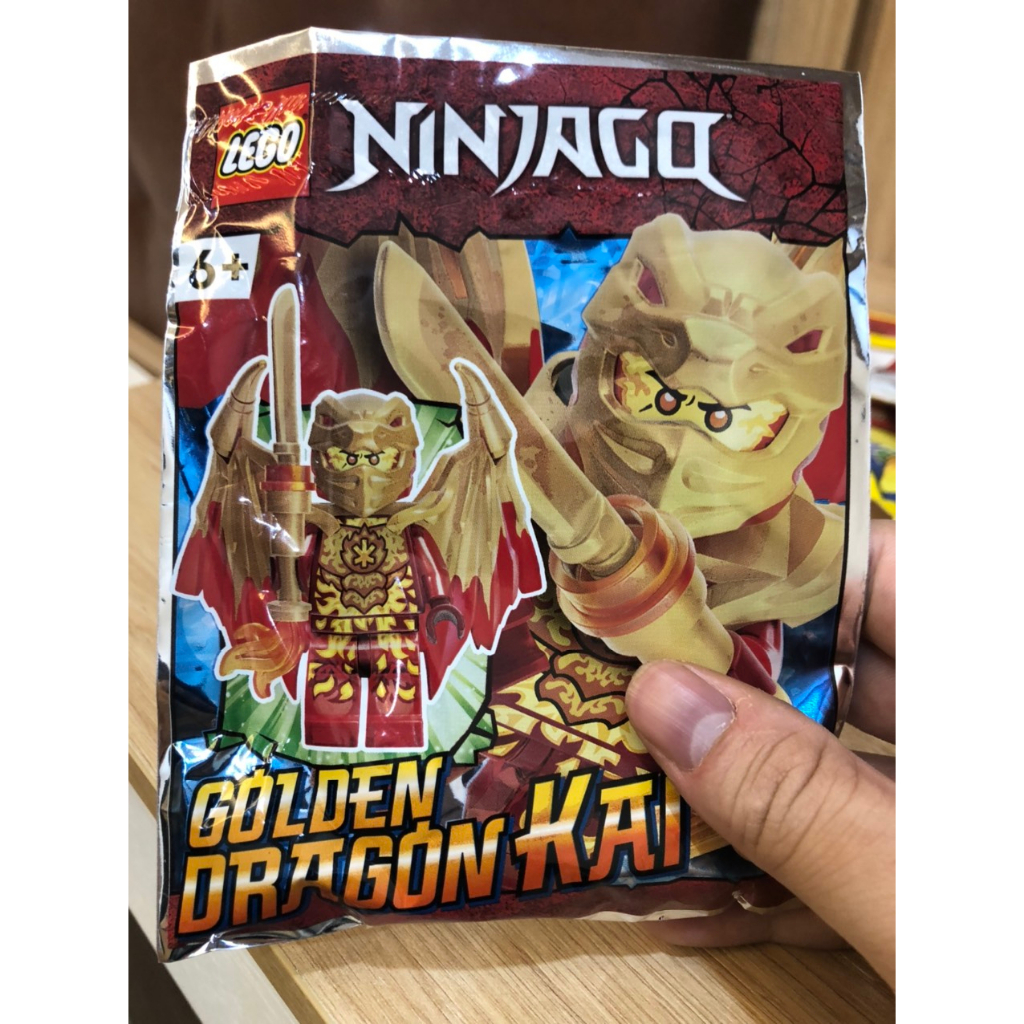 LEGO Ninjago Crystalized Golden Dragon Kai foil pack - 892291 - Túi nhân vật