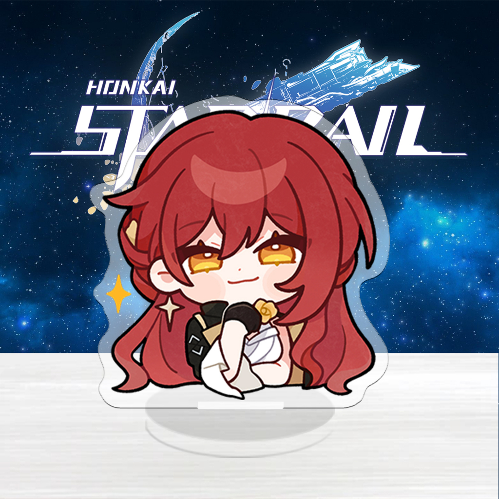 Standee Honkai Star Rail, mô hình Seele, Bronya, JingYuan, Kafka, Blade, Himeko, Bailu và các nhân vật khác