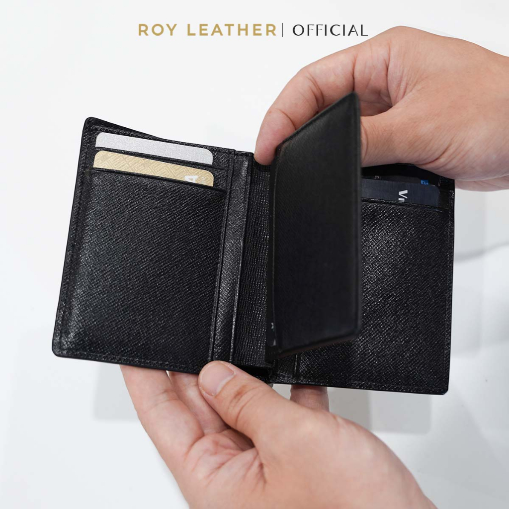 Ví nam da Saffiano cao cấp V102- Roy Leather bảo hành 1 năm