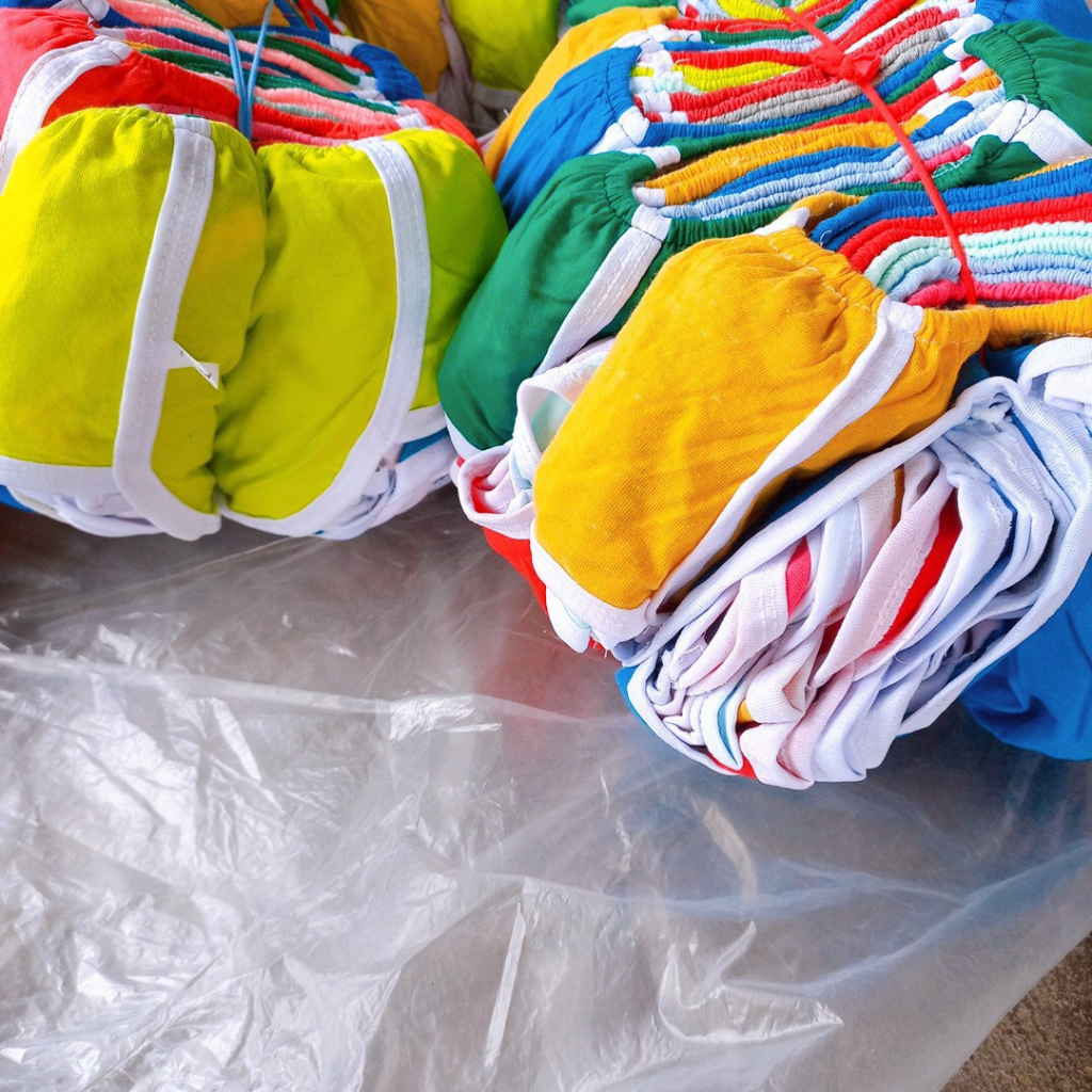 Set 10 quần bí đùi cotton trơn nhiều màu mỏng mát chạy viền siêu dễ thương cho bé