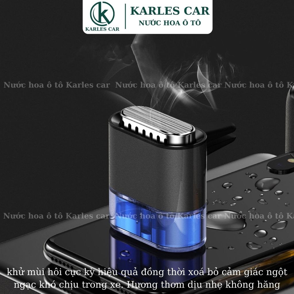 Nước Hoa Ô Tô Kẹp Cửa Gió Điều Hòa Khử Mùi Xe Hơi Hương Thơm Dịu Nhẹ 10ml