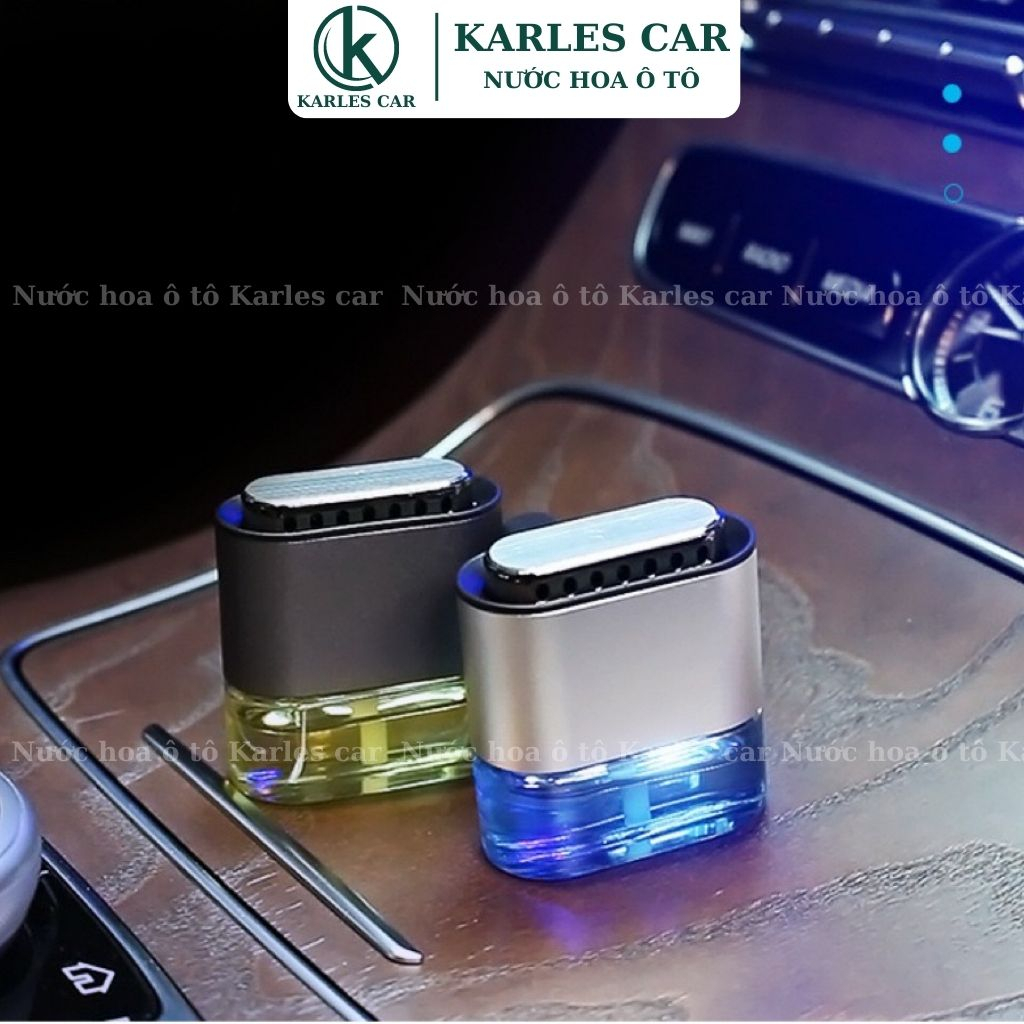 Nước Hoa Ô Tô Kẹp Cửa Gió Điều Hòa Khử Mùi Xe Hơi Hương Thơm Dịu Nhẹ 10ml