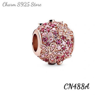 CHARM PAN ALE HOA ĐÀO ĐÍNH ĐÁ VÀNG HỒNG HÀNG CAO CẤP
