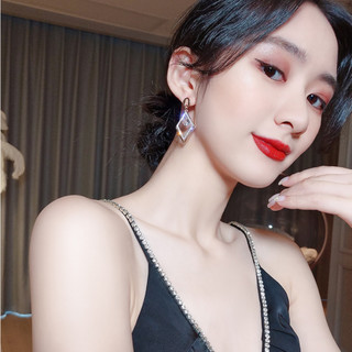 [FLASH SALE] Bông Tai Nữ Hình Thoi thanh treo dài cá tính trẻ trung kiểu Hàn