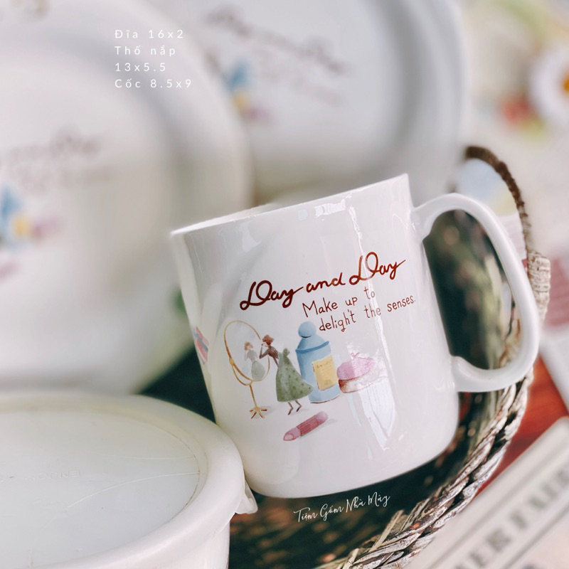 Bộ 4 món gốm sứ nhật