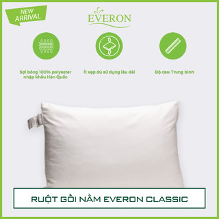 Ruột gối đầu kháng khuẩn - everon classic - hàng chính hãng