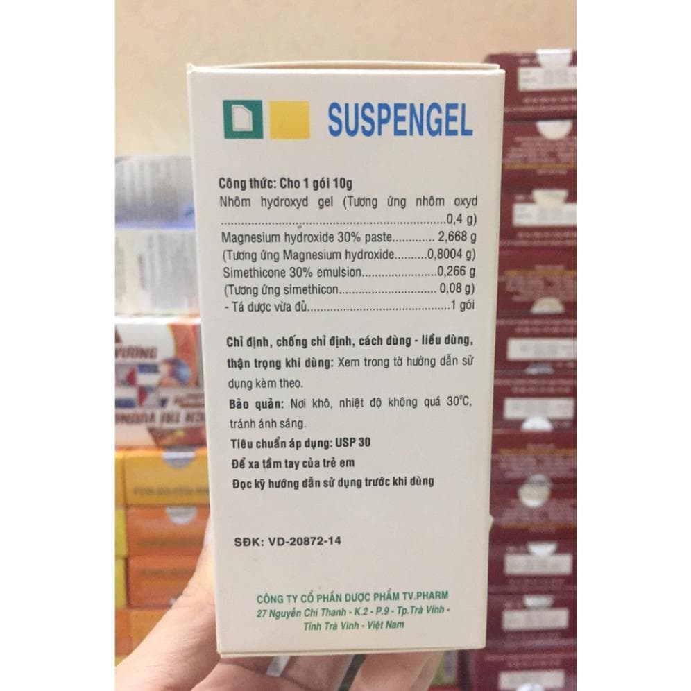 Suspengel giúp giảm nhanh trào ngược, đầy hơi, khó tiêu