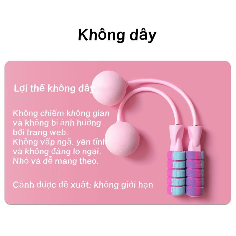Dây nhảy không dây bóng to có dây thay thế tập luyện tại nhà giúp vóc dáng săn chắc cân đối1