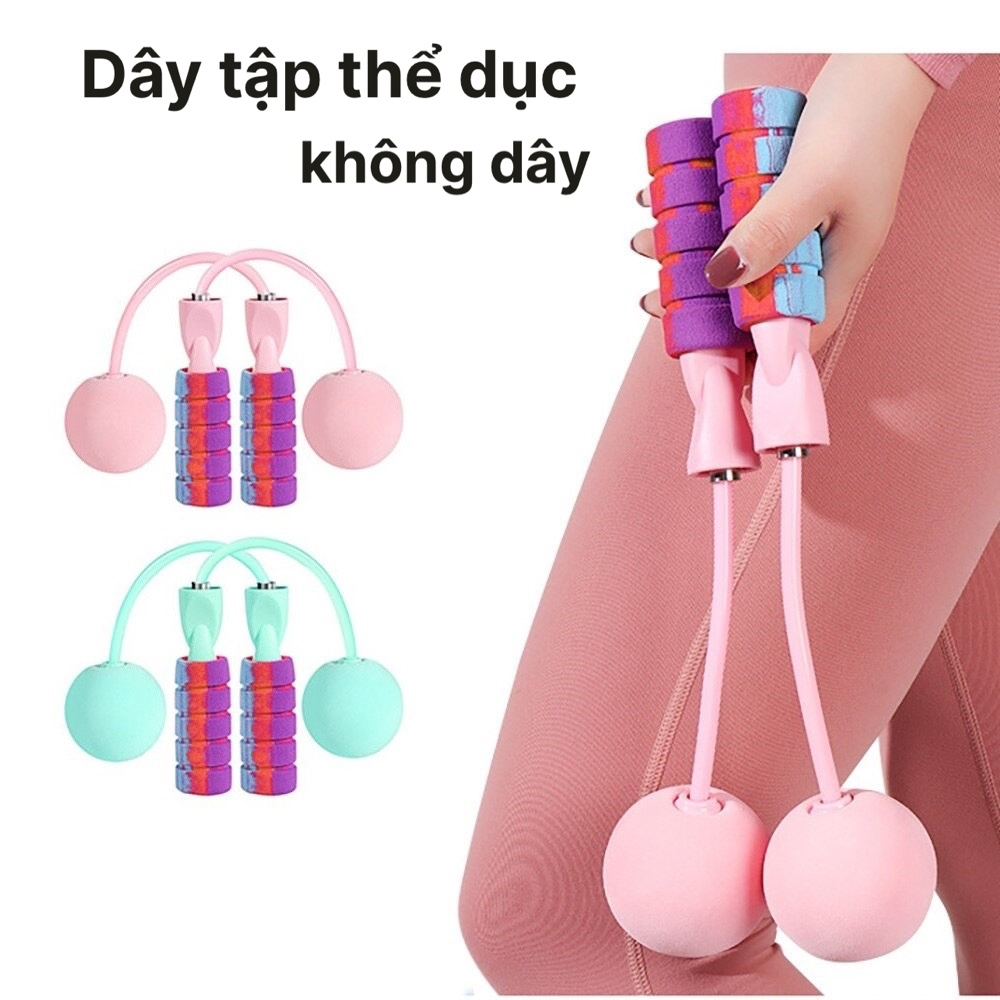Dây nhảy không dây bóng to có dây thay thế tập luyện tại nhà giúp vóc dáng săn chắc cân đối1