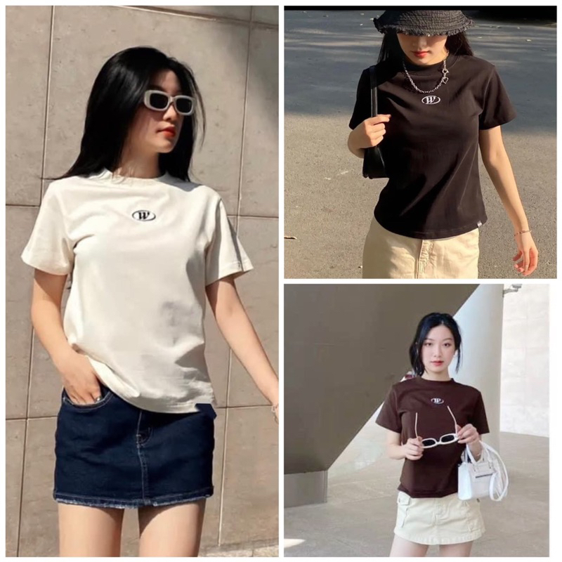 Áo Thun Baby Tee Thêu Logo W Chất Thun Tăm Form Đẹp ❤ Áo Phông Tay Lỡ Dáng Vừa Hot Trend 2023