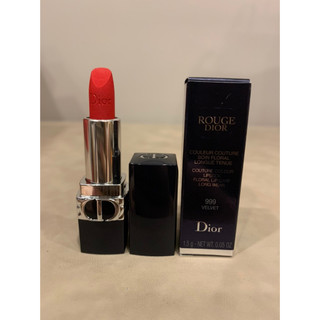 Son mini Dior, son môi thỏi lì DlOR Rouge velvet 999